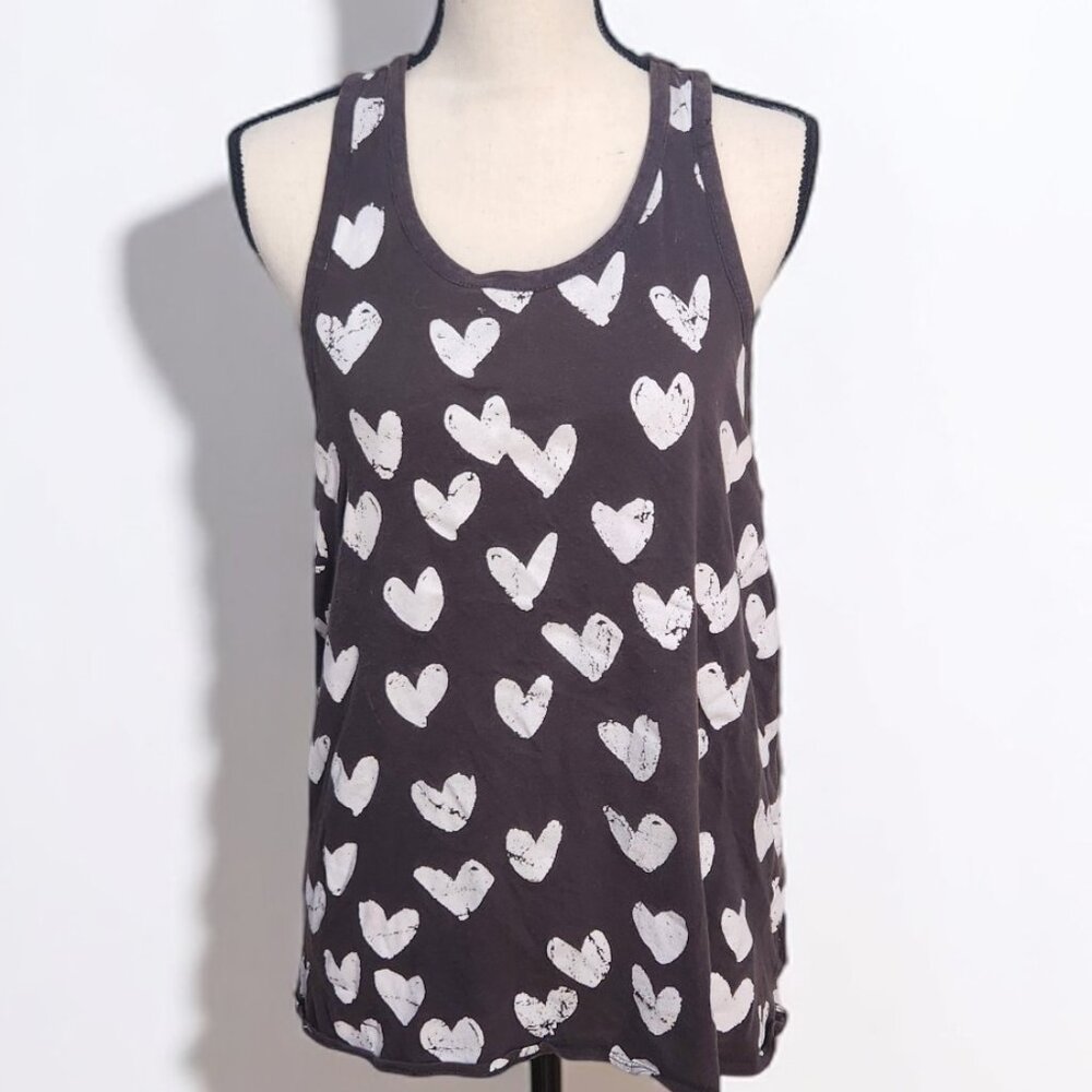 Chic Heart Print Tank Top